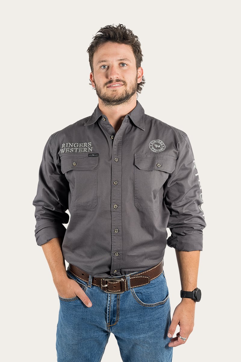 Ringers Western Hawkeye Mens Full Button Work Shirt