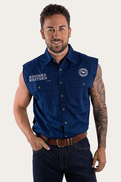 Ringers Western Hawkeye Mens Sleeveless Work Shirt - 17