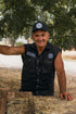 Ringers Western Hawkeye Mens Sleeveless Work Shirt - Black