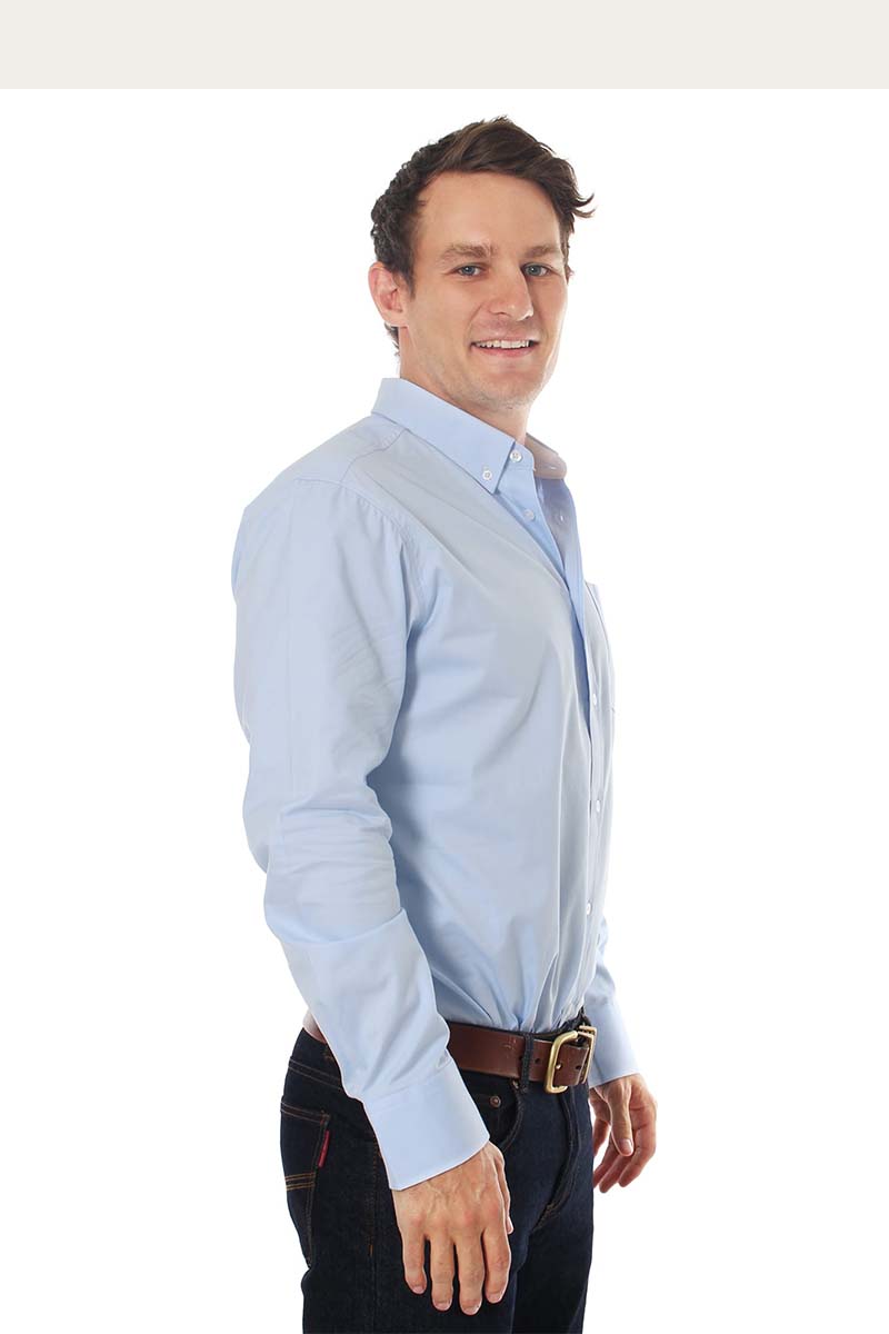 Ringers Western Heritage Mens Plain Dress Shirt - 9