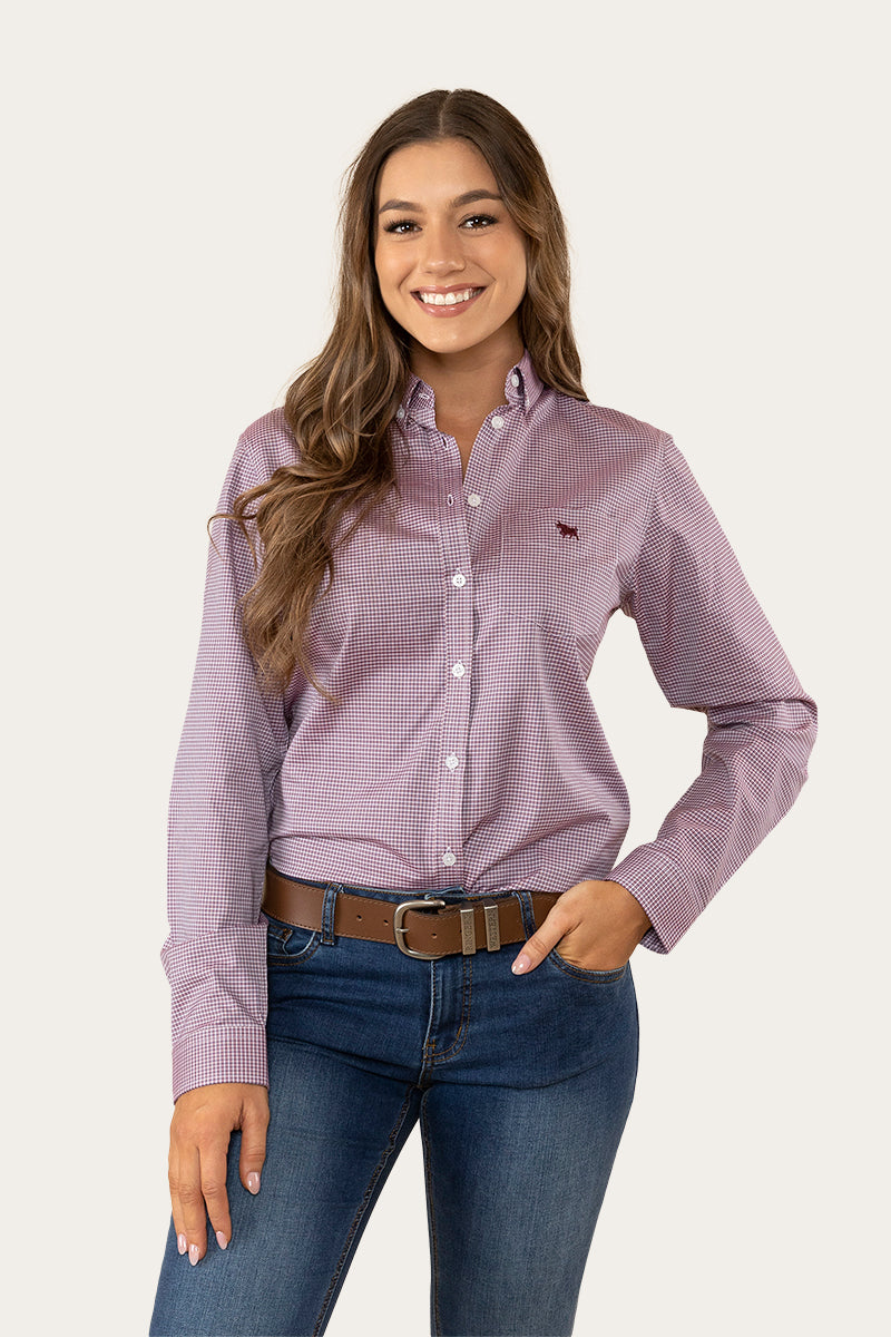 Ringers Western Heritage Womens Check Dress Shirt - 9