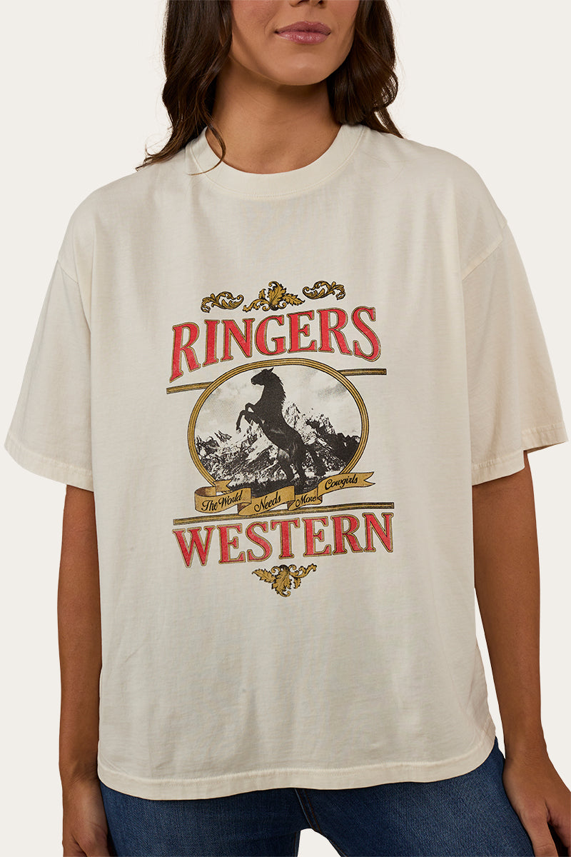 Ringers Western Horsin Around Womens Oversized T-Shirt - 2