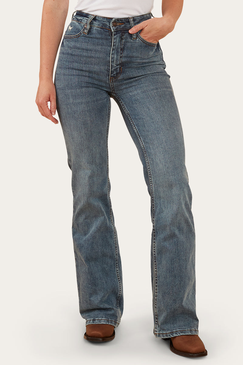 Ringers Western Indi Womens High-Rise Bootleg Jeans - 14