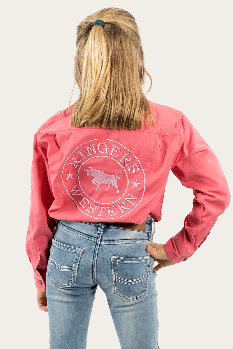 Ringers Western Jackaroo Kids Full Button Work Shirt - 10