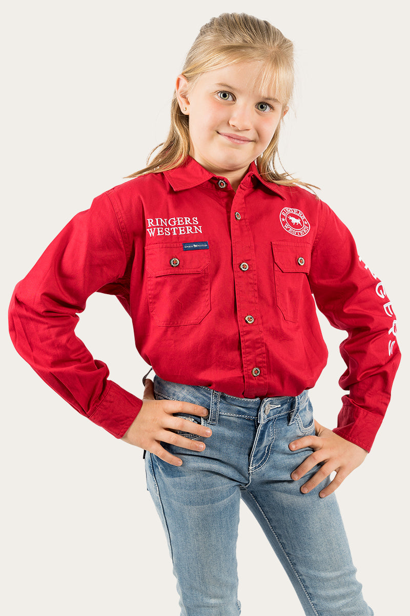 Ringers Western Jackaroo Kids Full Button Work Shirt - 12