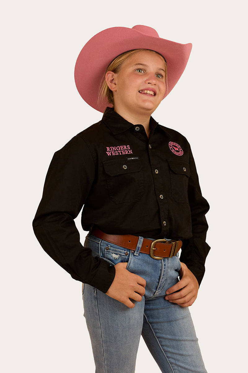 Ringers Western Jackaroo Kids Full Button Work Shirt - 4