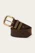 Ringers Western James Belt - 100% Australian Made - Dark Brown Gold