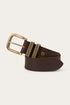 Ringers Western James Kids Belt - 100% Australian Made - Dark Brown Gold