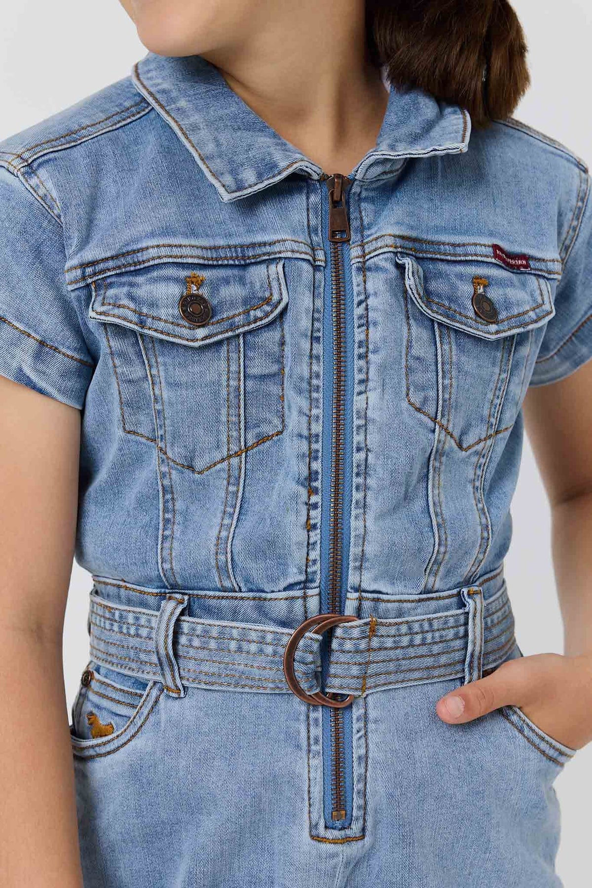 Ringers Western Jazmine Teen Girls Zip Front Jumpsuit - 2