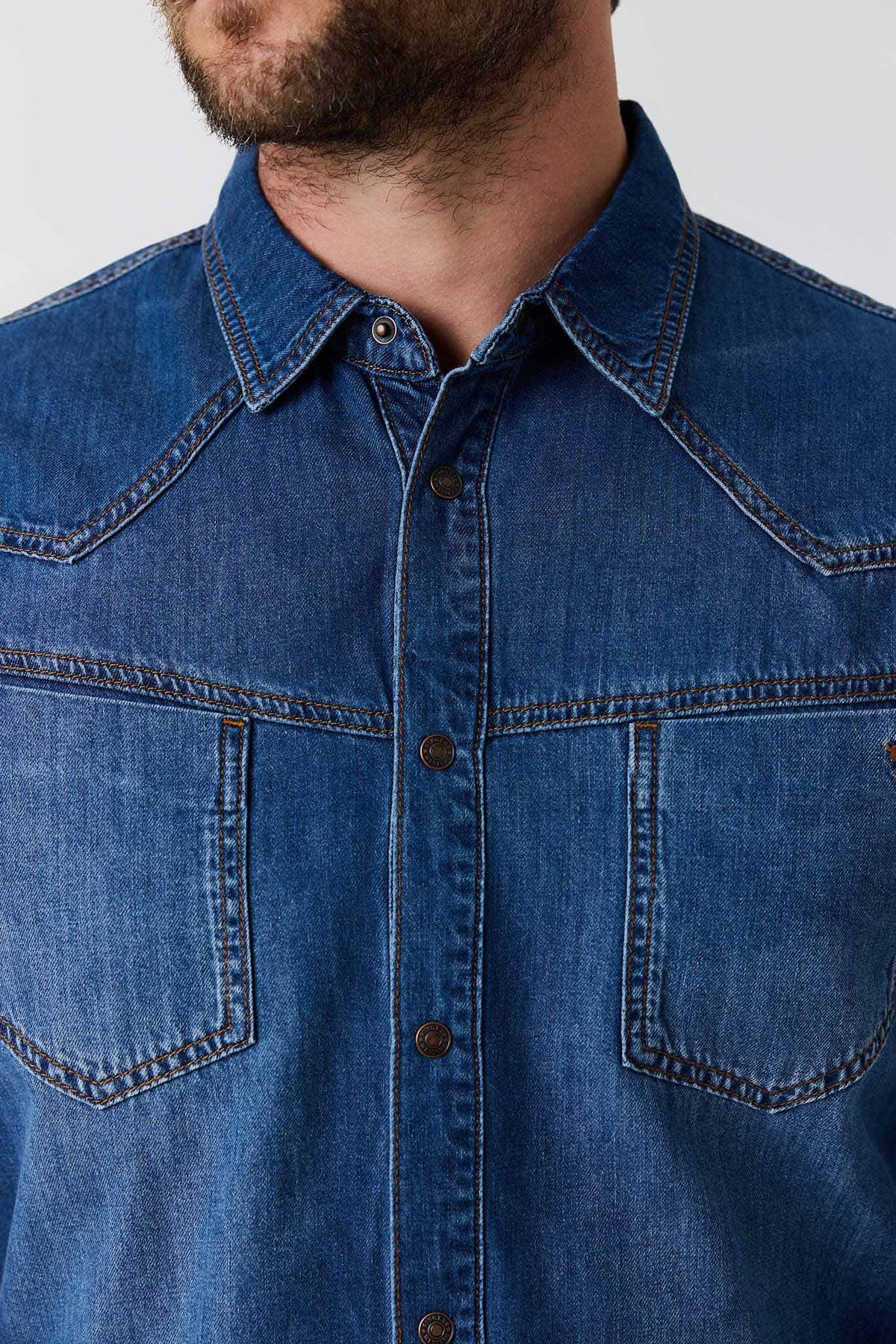 Ringers Western Jerome Mens Denim Shirt