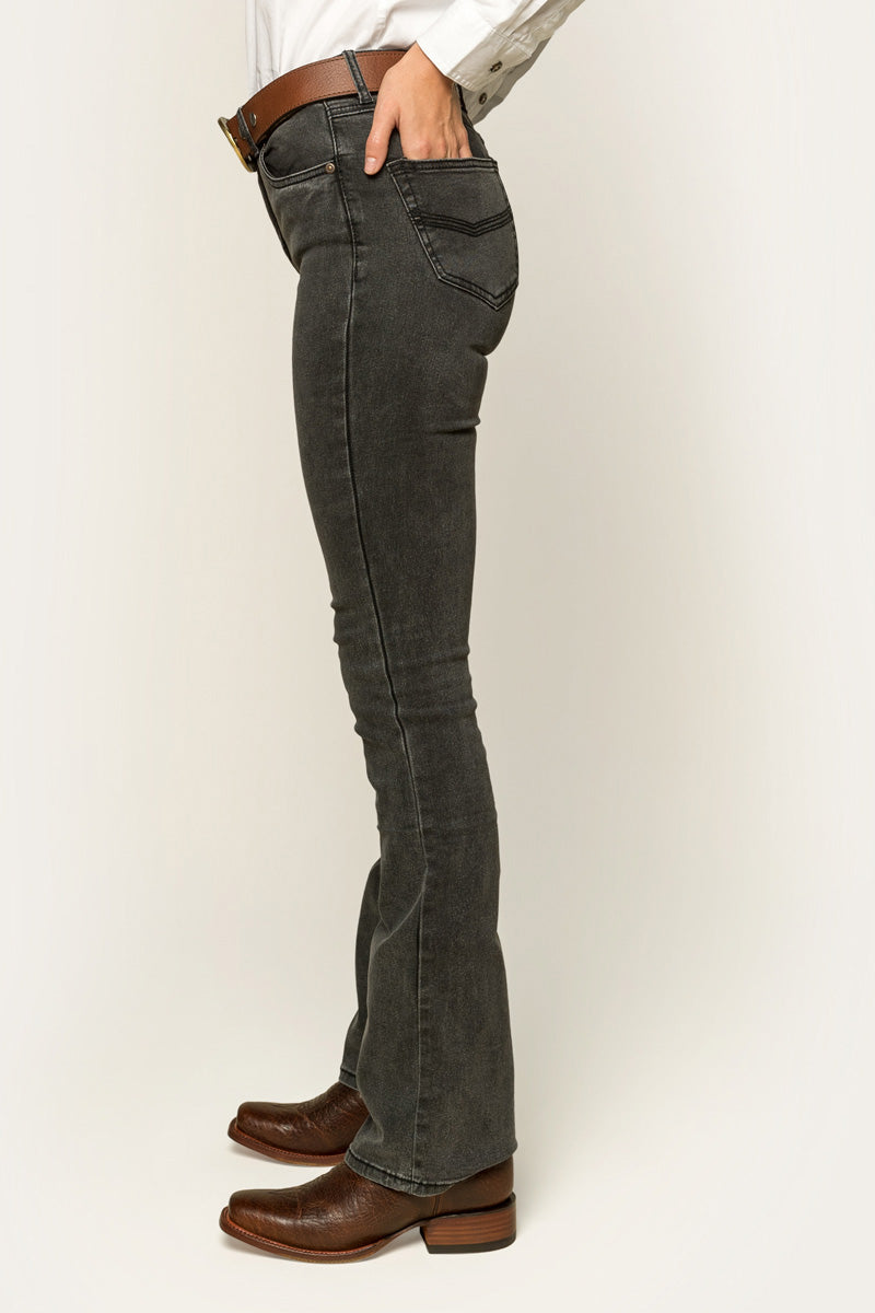 Ringers Western Katherine Cowgirl Womens Mid-Rise Bootleg Jeans - 6