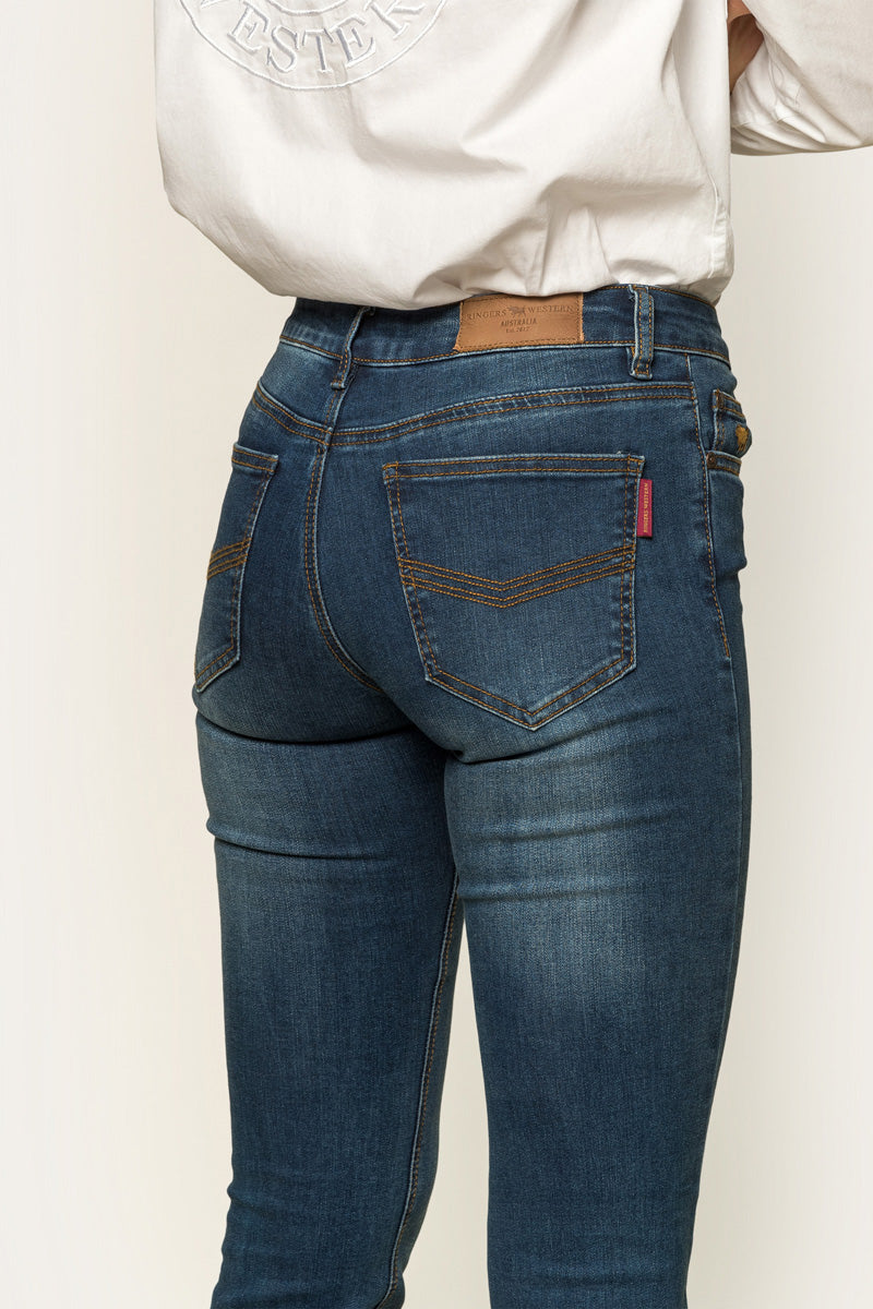 Ringers Western Katherine Womens Mid-Rise Bootleg Jeans - 10