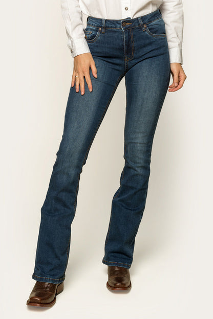 Ringers Western Katherine Womens Mid-Rise Bootleg Jeans - 14