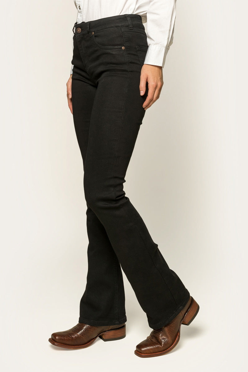 Ringers Western Katherine Womens Mid-Rise Bootleg Jeans - Black Set