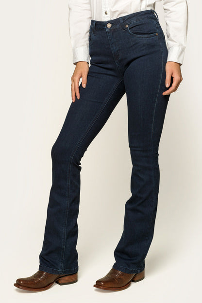 Ringers Western Katherine Womens Mid-Rise Bootleg Jeans - Indigo Blue Set