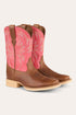 Ringers Western Kids Longreach Boot - Pink Front
