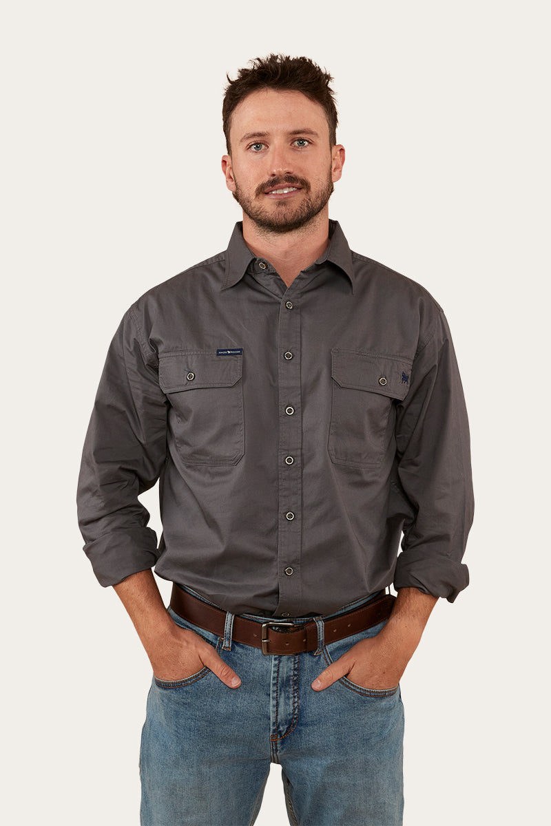 Ringers Western King River Mens Full Button Work Shirt - 12