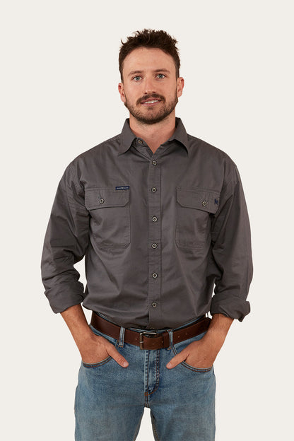 Ringers Western King River Mens Full Button Work Shirt - 12