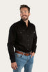 Ringers Western King River Mens Full Button Work Shirt - Black
