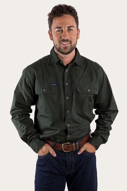 Ringers Western King River Mens Full Button Work Shirt - 4