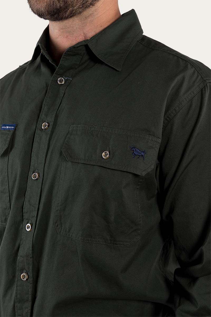 Ringers Western King River Mens Full Button Work Shirt - 6