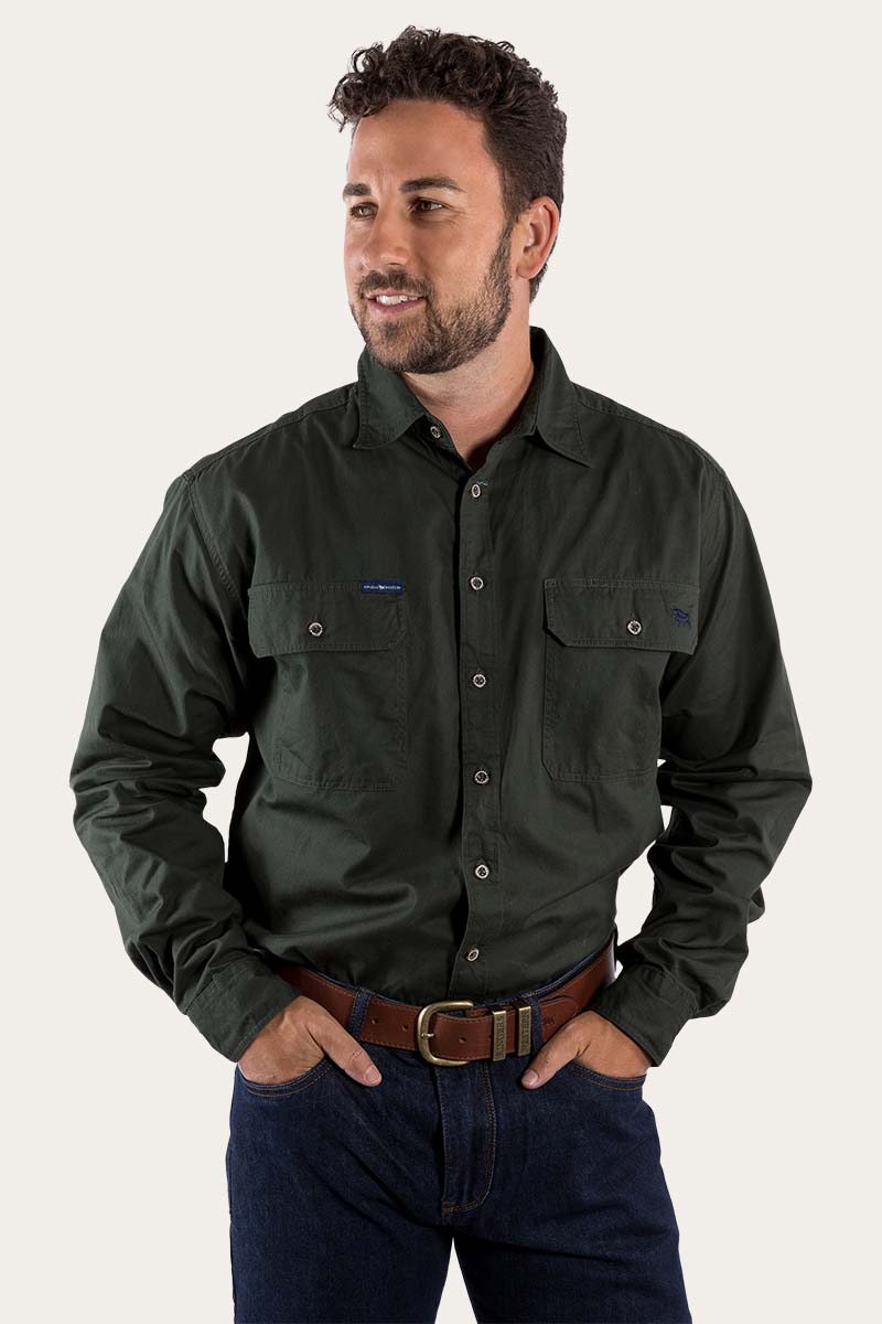 Ringers Western King River Mens Full Button Work Shirt - 8
