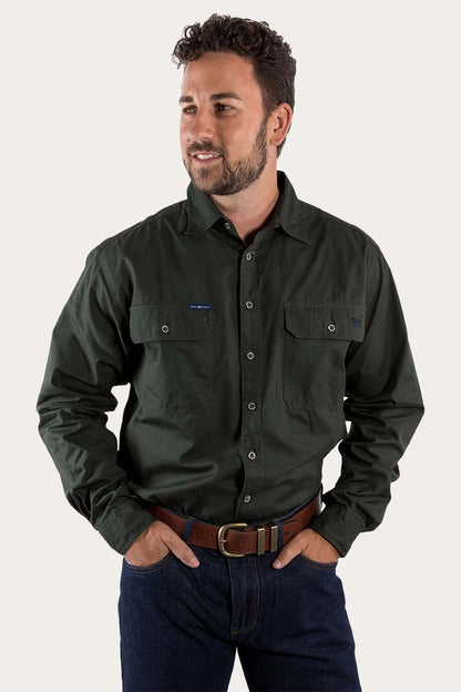 Ringers Western King River Mens Full Button Work Shirt - 8