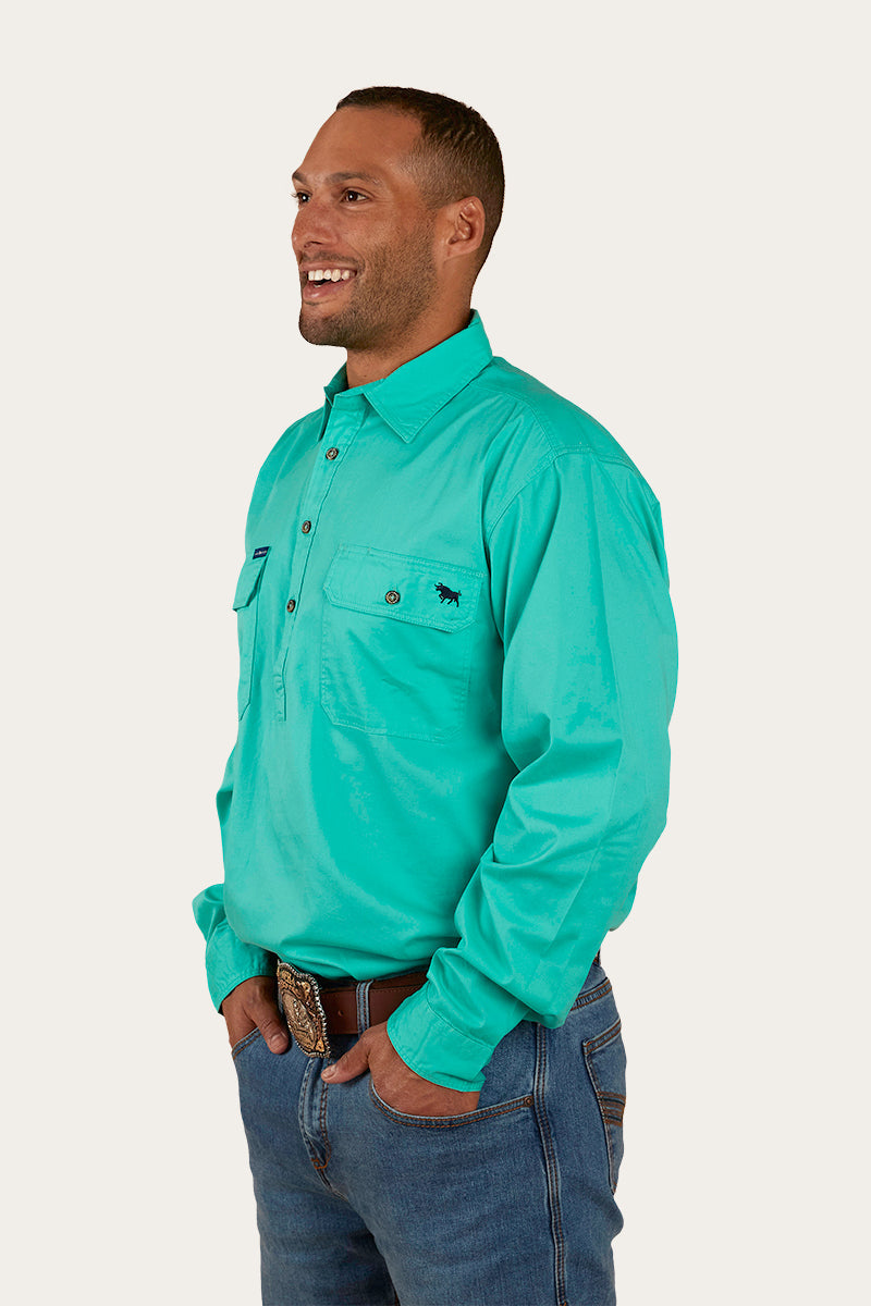 Ringers Western King River Mens Half Button Work Shirt - 10