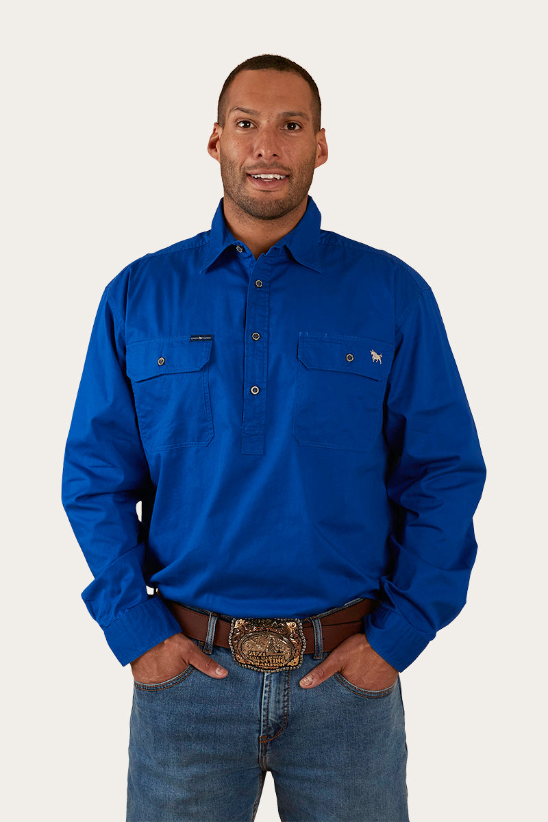 Ringers Western King River Mens Half Button Work Shirt - 13