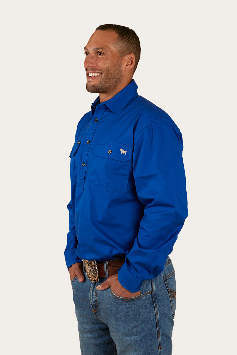 Ringers Western King River Mens Half Button Work Shirt - 14