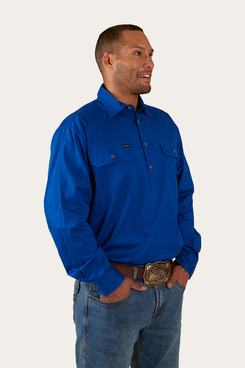 Ringers Western King River Mens Half Button Work Shirt - 16