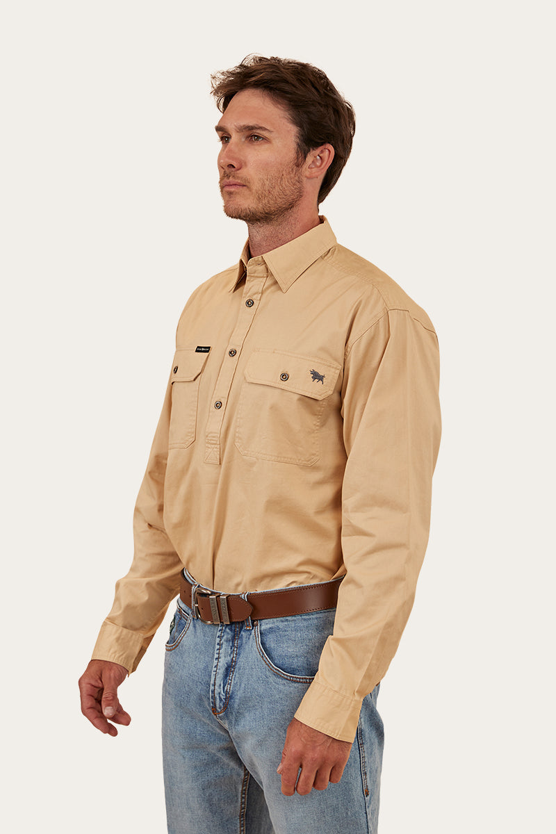 Ringers Western King River Mens Half Button Work Shirt - 15
