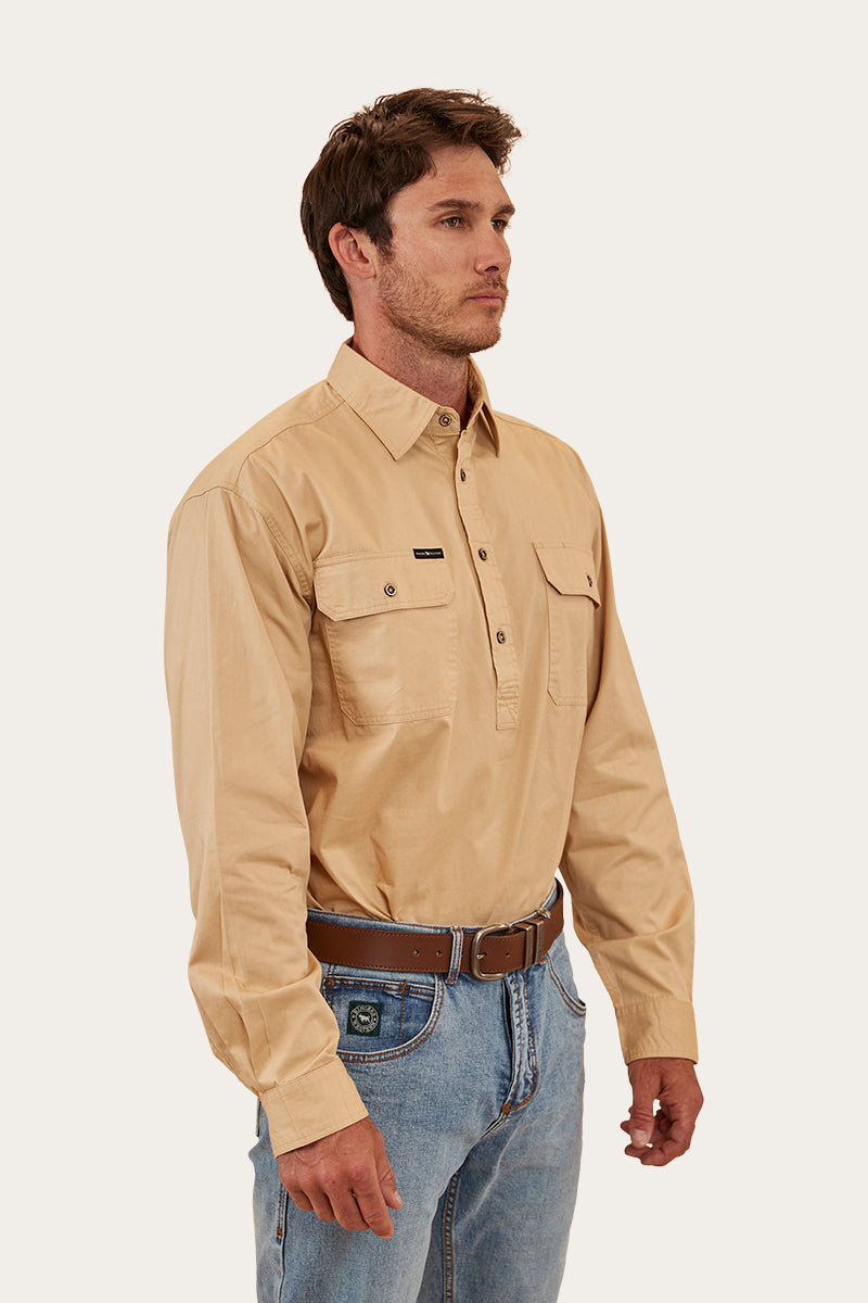 Ringers Western King River Mens Half Button Work Shirt - 16