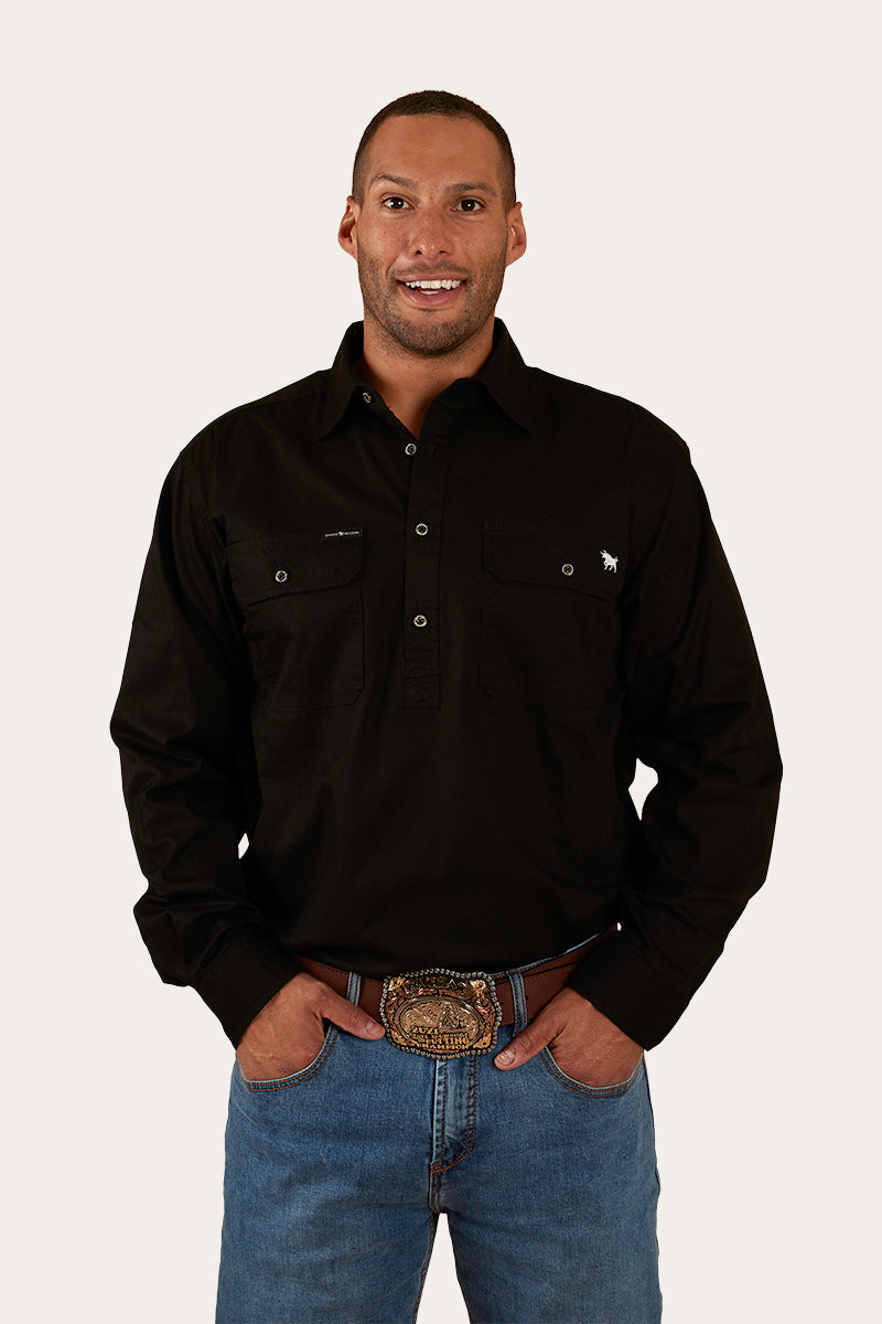Ringers Western King River Mens Half Button Work Shirt - 2