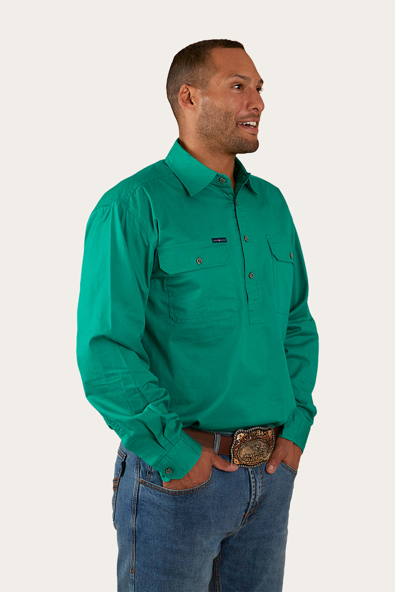 Ringers Western King River Mens Half Button Work Shirt - 21