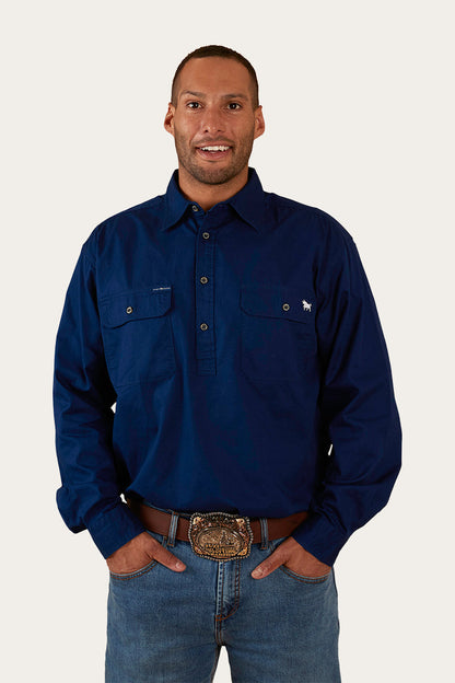 Ringers Western King River Mens Half Button Work Shirt - 22