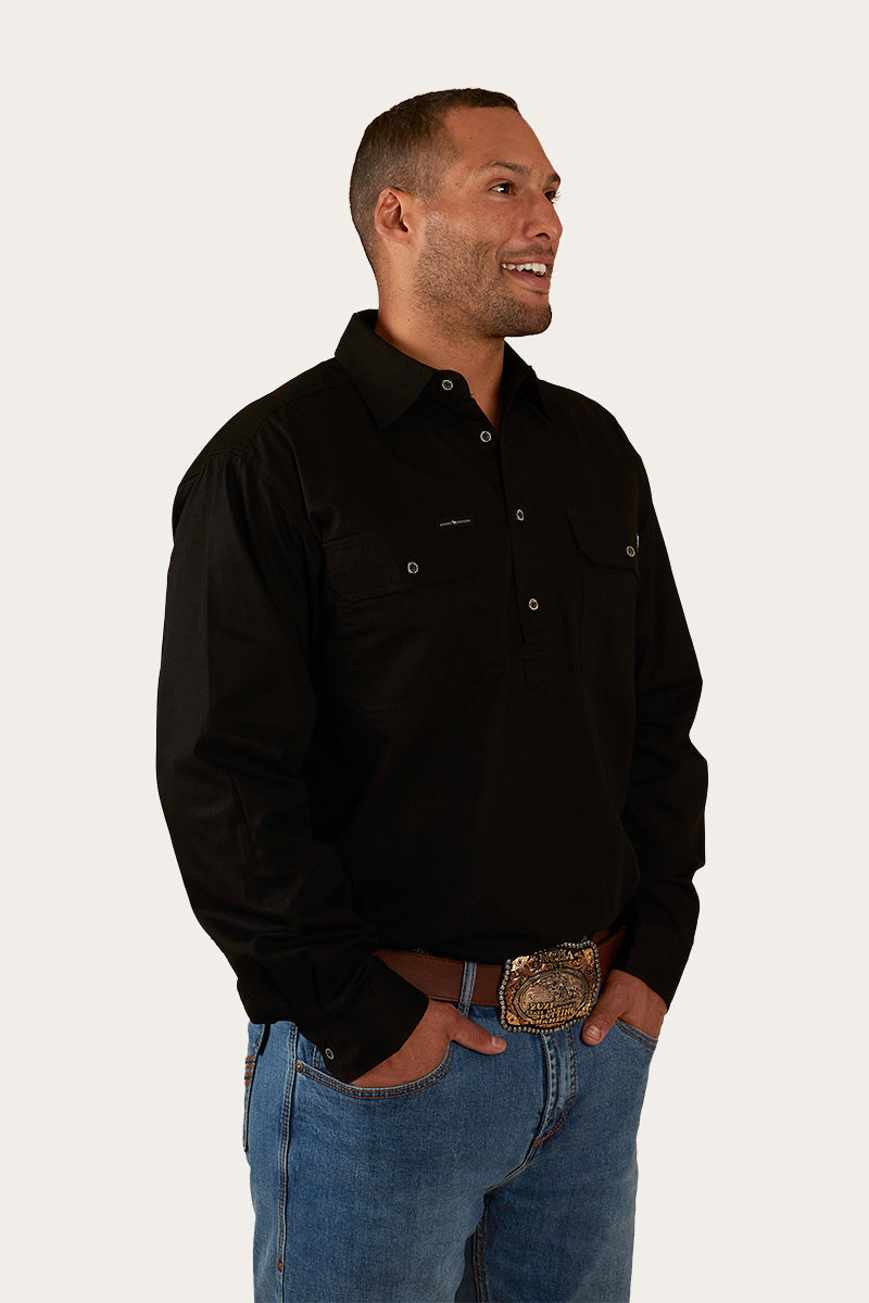 Ringers Western King River Mens Half Button Work Shirt - 5