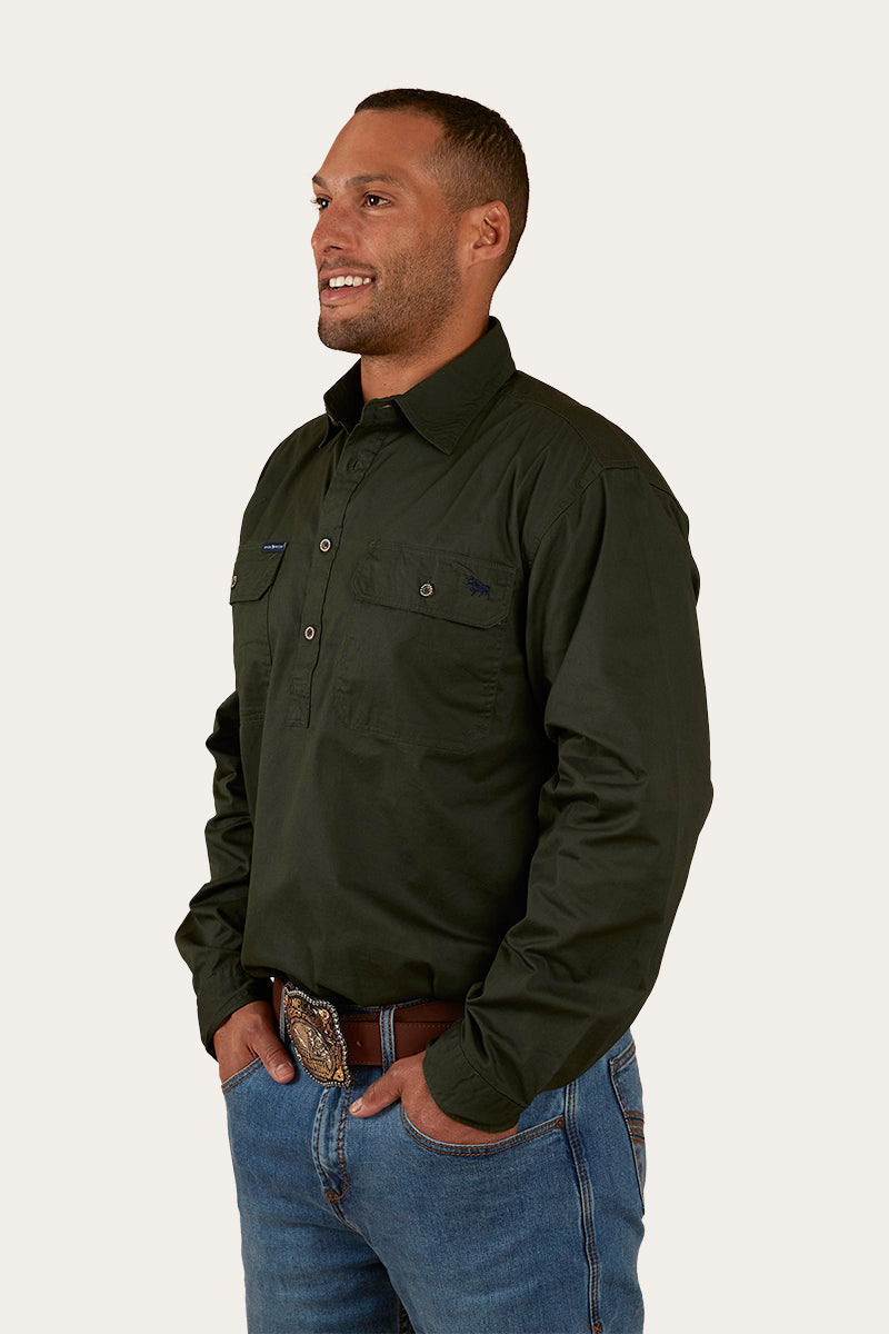Ringers Western King River Mens Half Button Work Shirt - 7