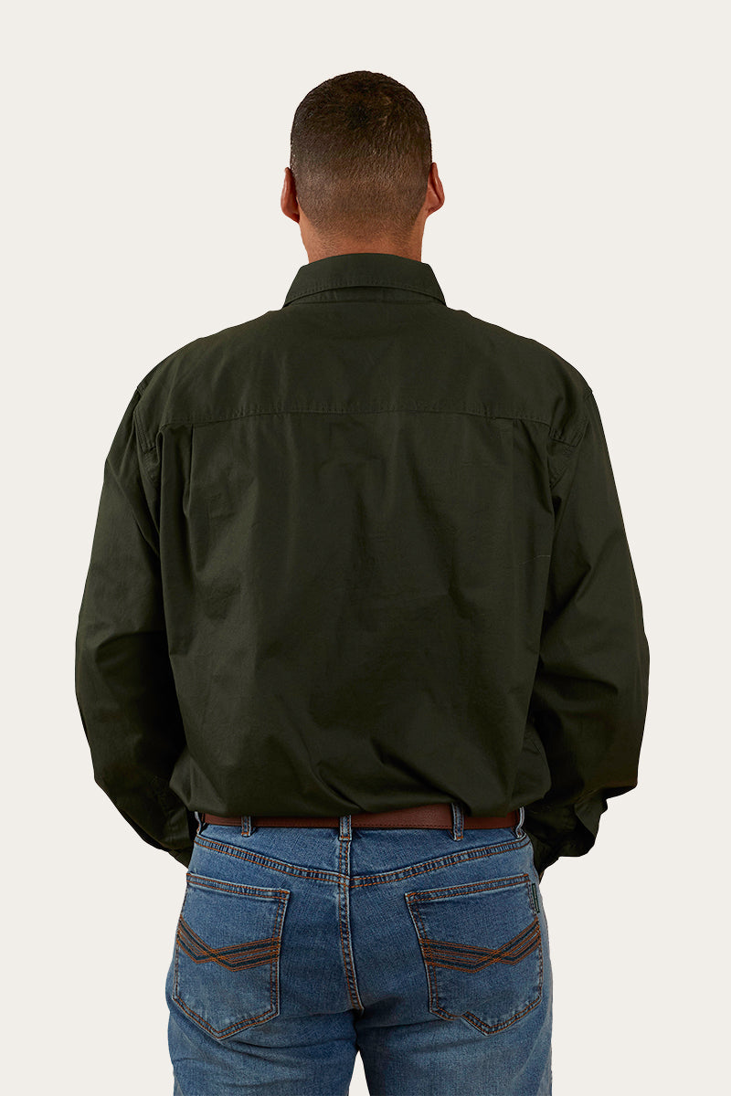 Ringers Western King River Mens Half Button Work Shirt - 8