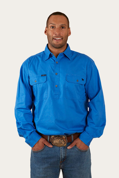 Ringers Western King River Mens Half Button Work Shirt - 17
