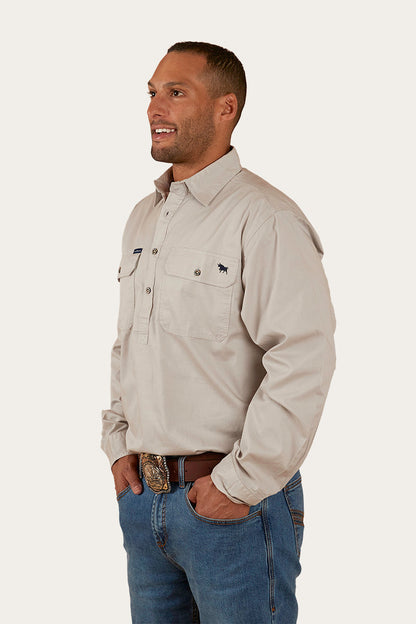Ringers Western King River Mens Half Button Work Shirt - 2