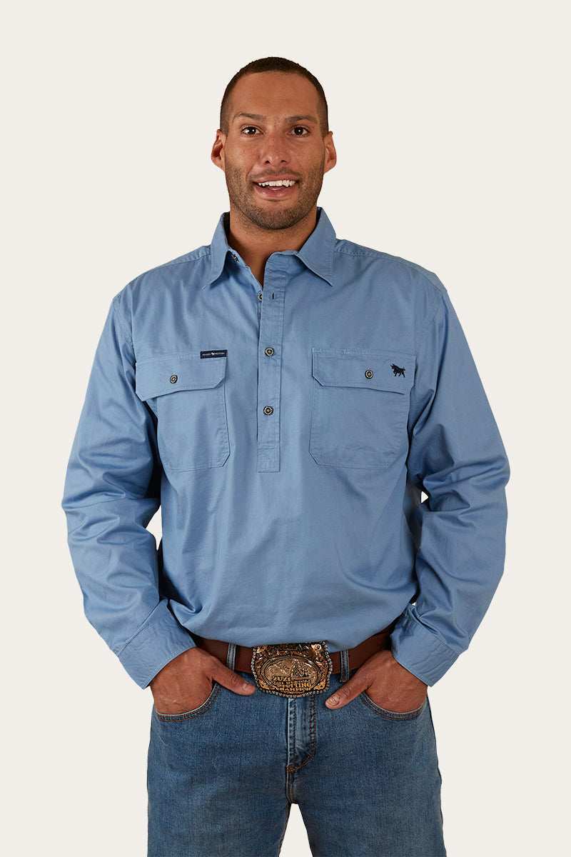 Ringers Western King River Mens Half Button Work Shirt - 30