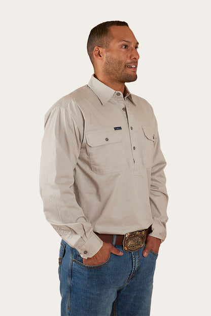 Ringers Western King River Mens Half Button Work Shirt - 4