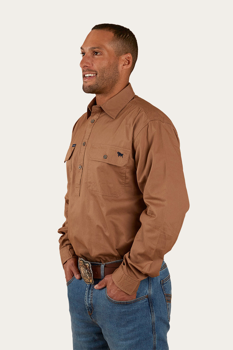 Ringers Western King River Mens Half Button Work Shirt - 6