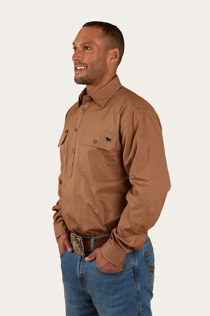 Ringers Western King River Mens Half Button Work Shirt - 6