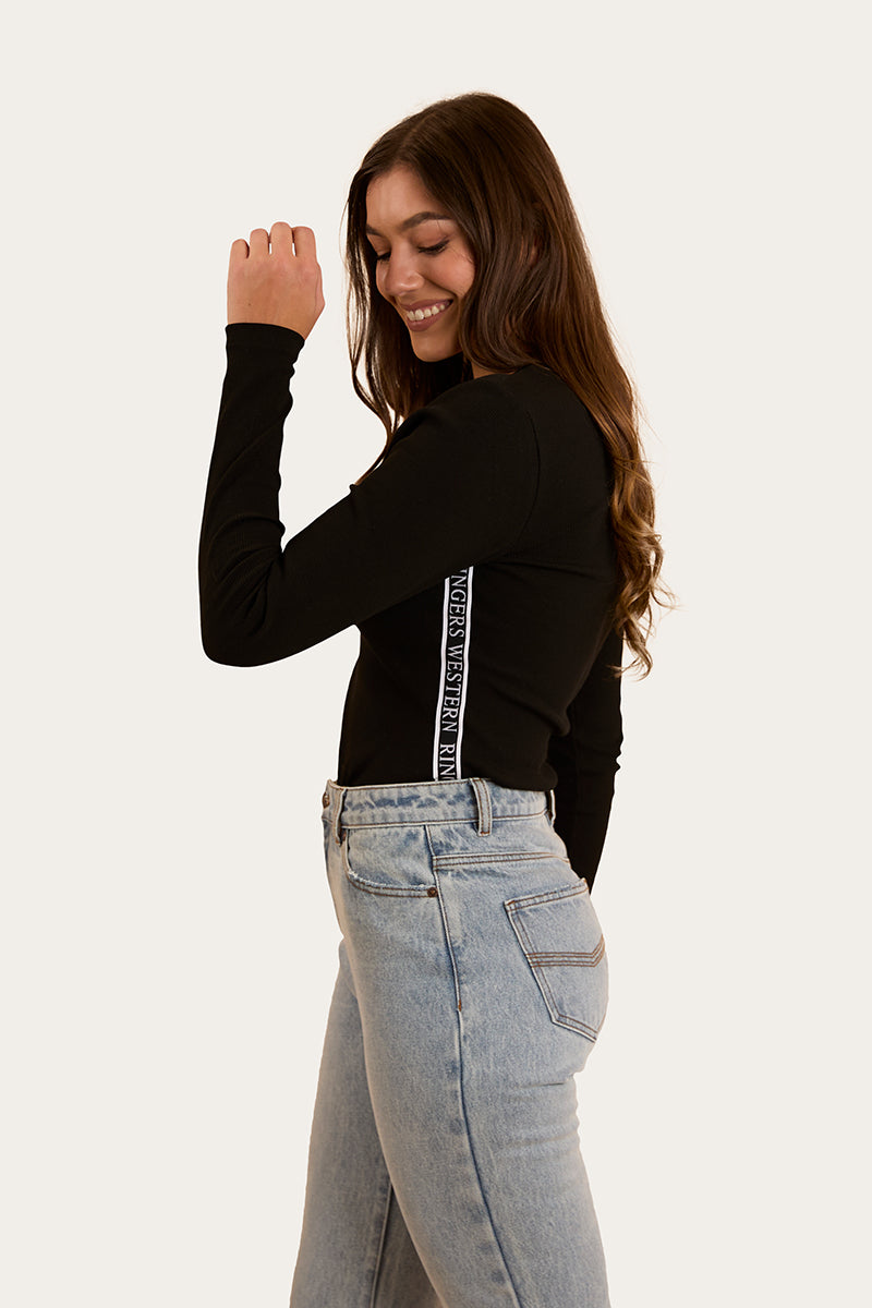 Ringers Western Laila Womens Long Sleeve Rib Top - 2