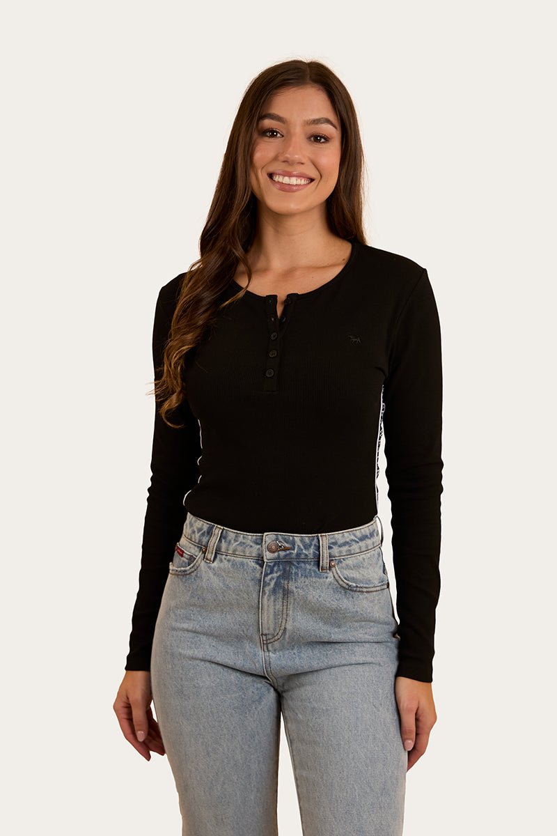 Ringers Western Laila Womens Long Sleeve Rib Top