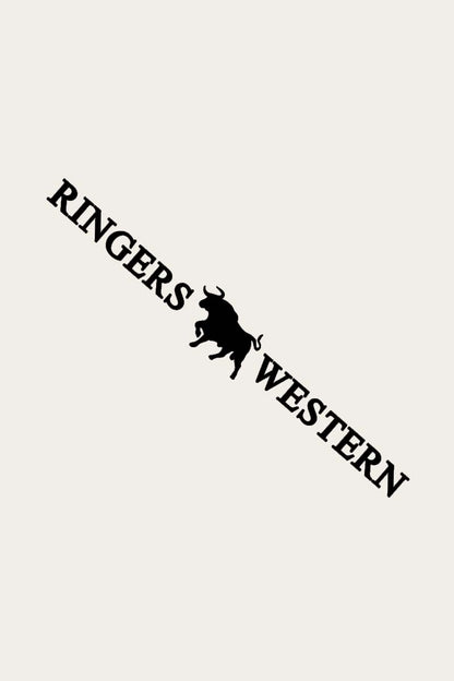 Ringers Western Large Long Die Cut Sticker - Black