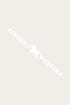 Ringers Western Large Long Die Cut Sticker - White