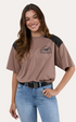 Ringers Western Lets Horse Around Womens Oversized T-Shirt